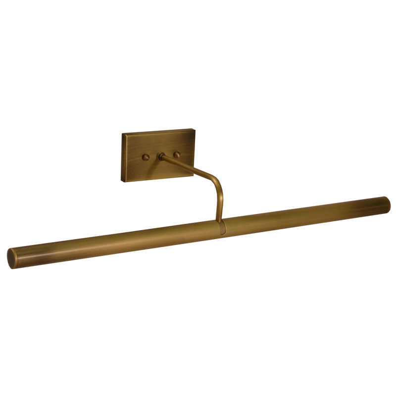 Applique murale 2 lumières Direct Wire, H 4,75 po x l 24 po x P 7,5 po, Laiton antique