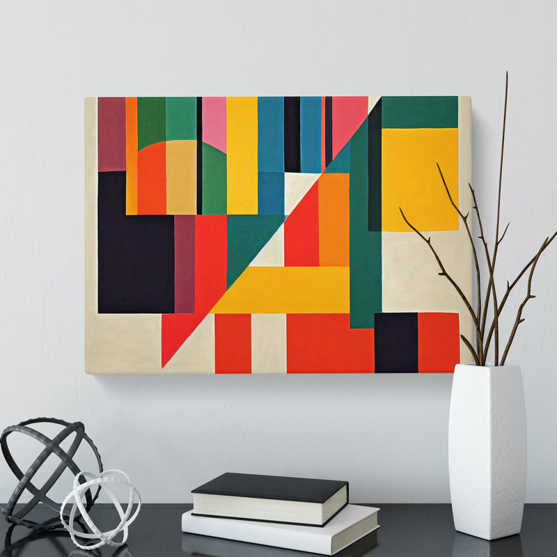 Modern Bauhaus Art Vol.7 Abstract - Wrapped Canvas Print, 50cm H x 76cm W x 3cm D