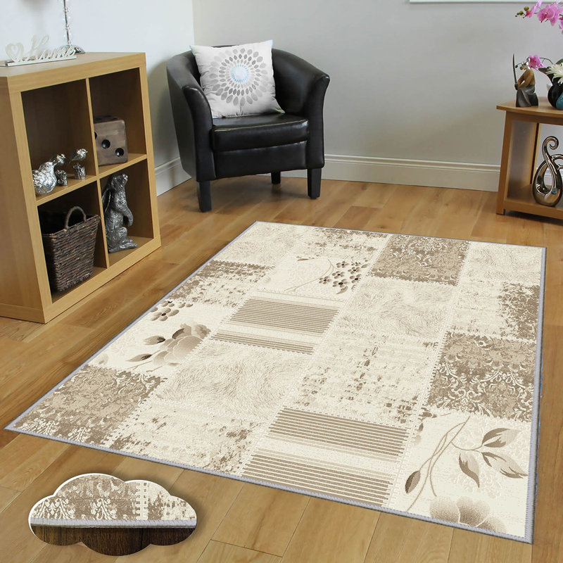 Luxurious 3D Printed Area Carpet, 5.9 x 9.2 Feet | 1% Polyester, .3 in Pile Height, 65 g/m² | Antibacterial & Non-Slip Underside, Machine Washable for Easy Care | Perfect for Living Room, Bedroom, or Office Décor