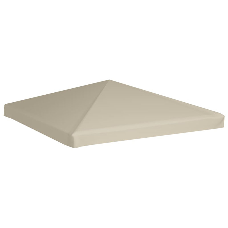 Auvent de remplacement en tissu gris pour pavillon de jardin, Brun