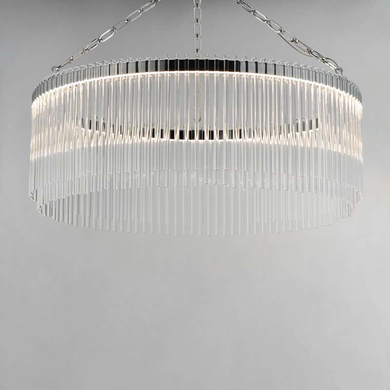 Jolie-Chandelier, Polished Nickel