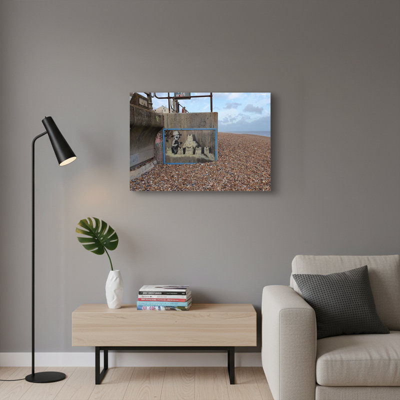 «Sandcastle Graffiti», art mural sur toile