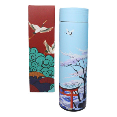 Ebros Gift Vacuum Insulated Stainless Steel Water Bottle with Tea Infuser