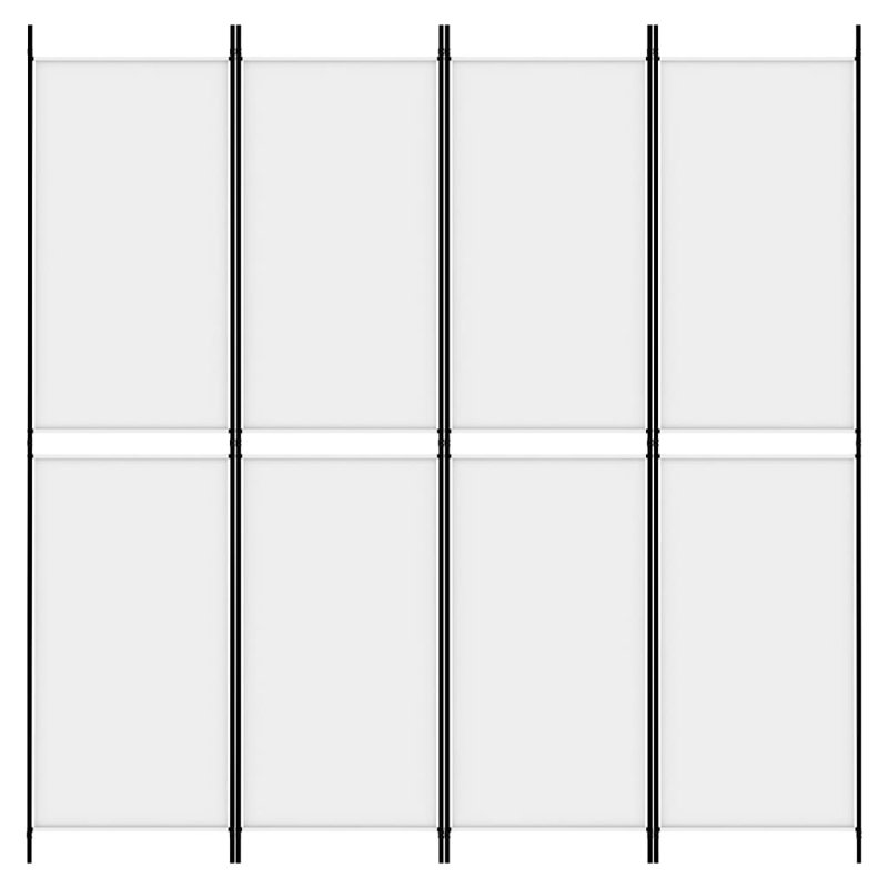 Cloison pliante Rikkea, Blanc, 4, H 78,7 po x l 78,7 po