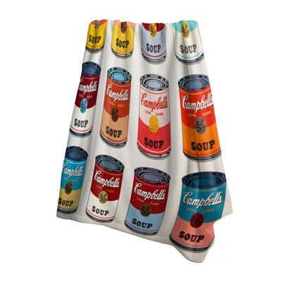 Jeté Pop Art Soup Collage III - Lait doux