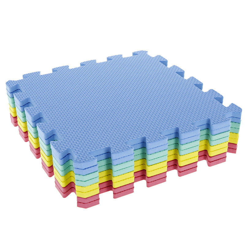 Multicolor EVA Foam Interlocking Exercise and Play Mat Set
