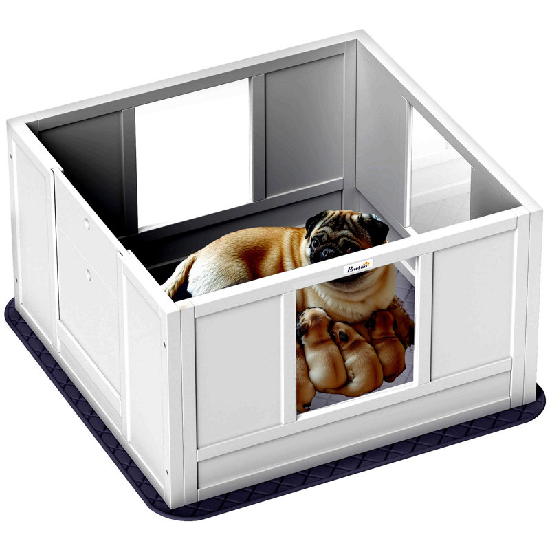Boîte de mise bas pour chien Pawhut