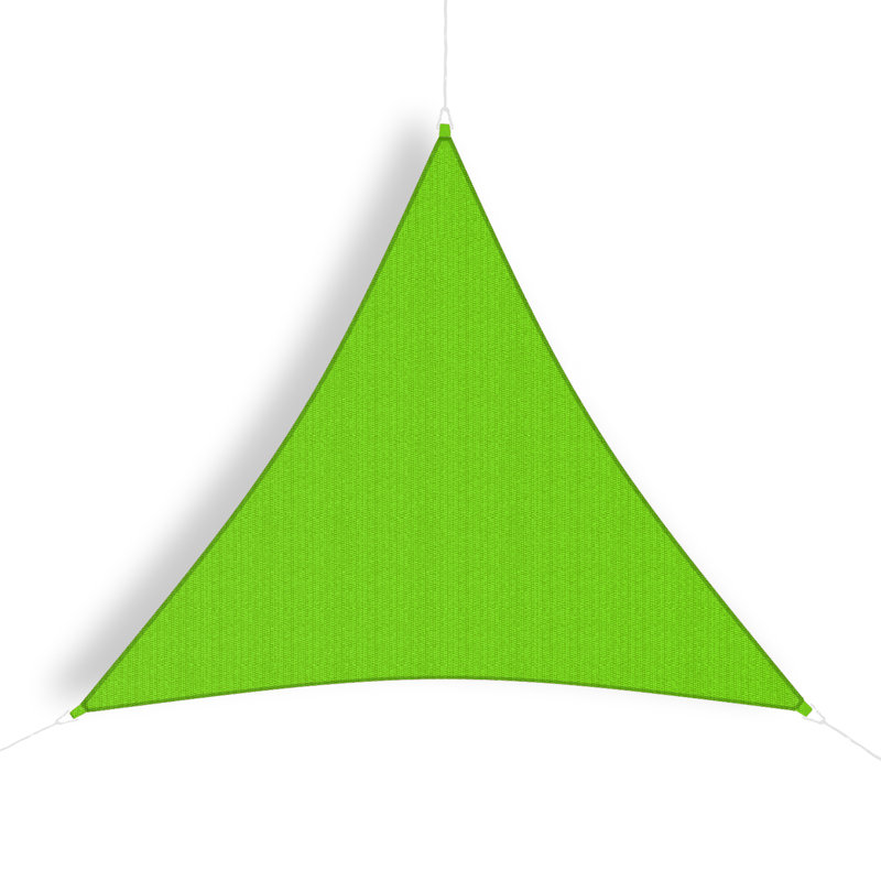 Lime Green High Density Polyethylene Triangle Shade Sail