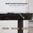 Diante Adjustable Glass Top Metal Base Standing Desk-1885698325
