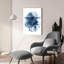  «Blue Geometric Abstract 2» par Wild Apple Portfolio, art mural en verre acrylique, 24 po x 36 po-1140802129