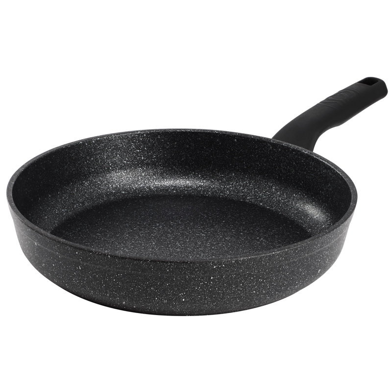 Korkmaz Ornella Nonstick Aluminum Frying Pan in Granite Black, 9.5"