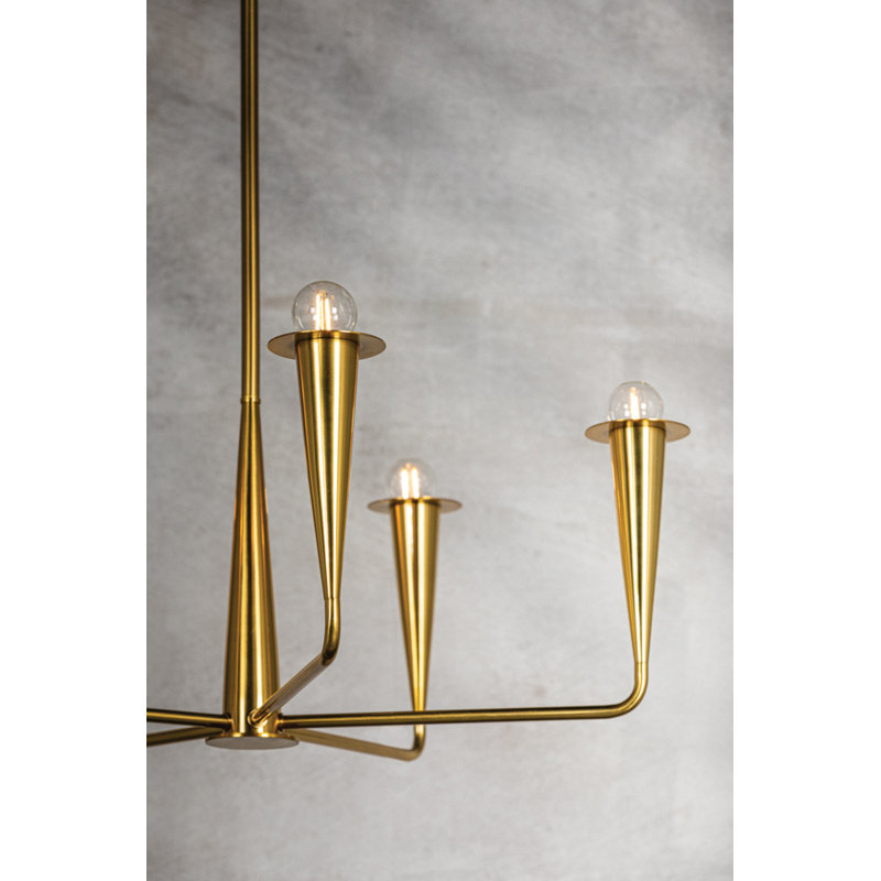 Lustre DANNA par The Lifestyled Co, Laiton antique