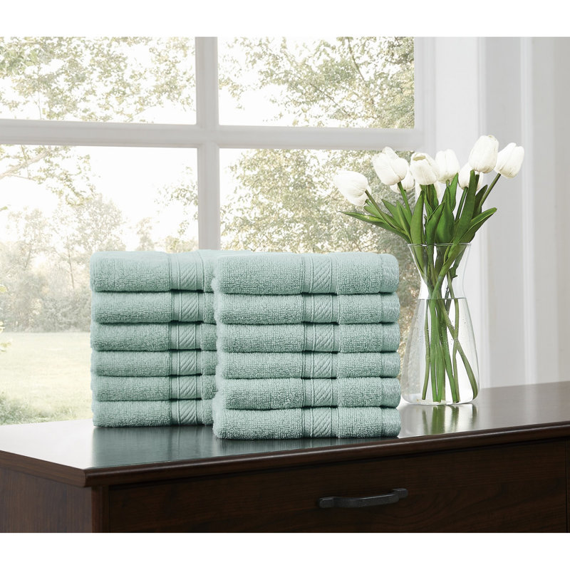  Regal Plush Towel Sets, Sea Mist