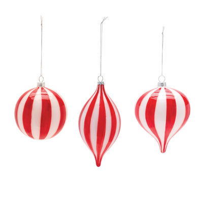 Goldsworthy 5.5'' Glass Holiday Shaped Ornament