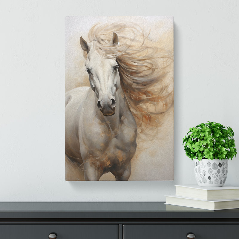 Horse Informel - Wrapped Canvas, 50cm H x 35cm W x 3cm D
