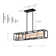 Redvers LED 40 inch Black Linear Pendant Ceiling Light Led Panel