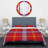 Red Checked Tartan - Abstract Duvet Cover Set - Microfiber Polyester-779150781