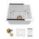 18" L x 16" W Undermount Granite Composite Quartz Kitchen Sink Rectangular Single Bowl Bar Prep Sink