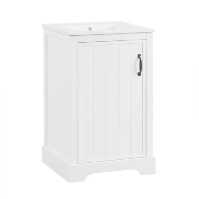 20" Bathroom Vanity With Ceramic Top