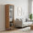 Modern Glass Vertical Accent Cabinet