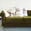 Housse et insert de coussin carré en coton 