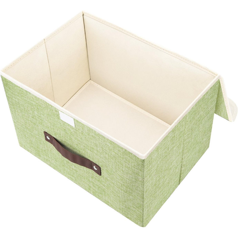 Brayden Studio Fabric Bin, Green