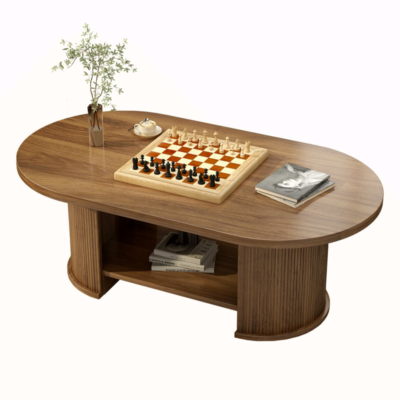 Oval Fluted Coffee Table