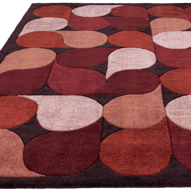Modrok Abstract Recycled P.E.T Hand Woven Area Rug, Rectangle 120 x 170cm