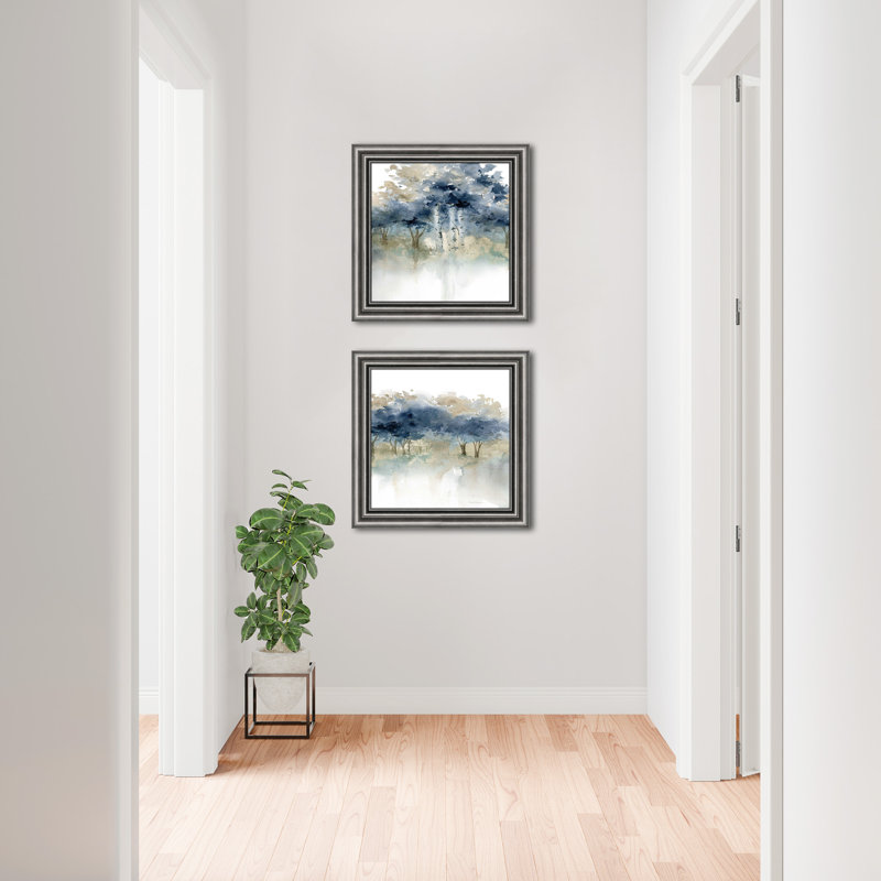 Waters Edge - ensemble de 2 peintures encadrées