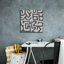  «Square Decorative Batik 6» par Alonzo Saunders, art mural sur toile, 18 po x 18 po