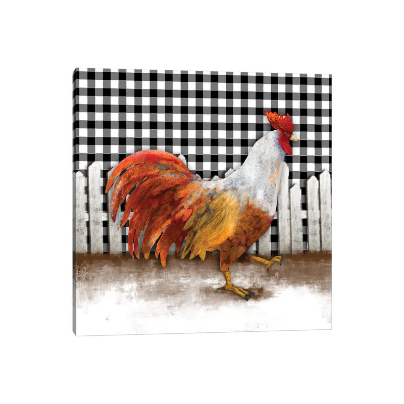 Morning Rooster I by Dan Meneely - Wrapped Canvas Gallery-Wrapped Canvas Giclée, 45.72 cm H x 45.72 cm W
