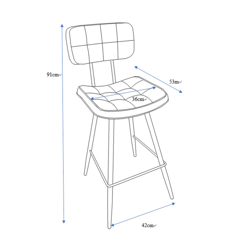 Tabouret de bar 26 po Kornexl