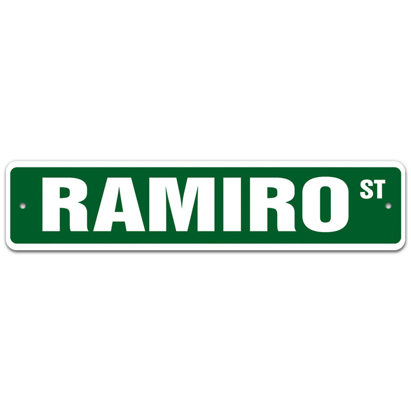 Plaque de rue Reade, H 8 po x l 36 po x P 0,1 po