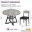 Ensemble de table ronde et quatre chaises-129473805