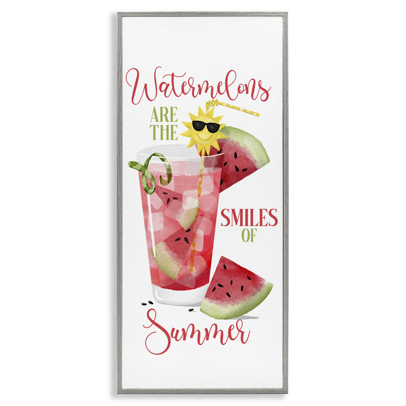  «Summer Watermelon Sentiment», impression numérique sur toile par Deane Beesley, H 24 po x l 10 po