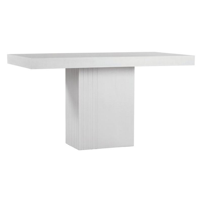 Tama Outdoor Dining Table, Ebony White