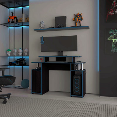 Bureau de jeu Lol Minimalist Accents bleus