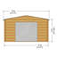 Mailloux 14 x 17 Ft. Tongue and Groove Log Cabin-1726143401