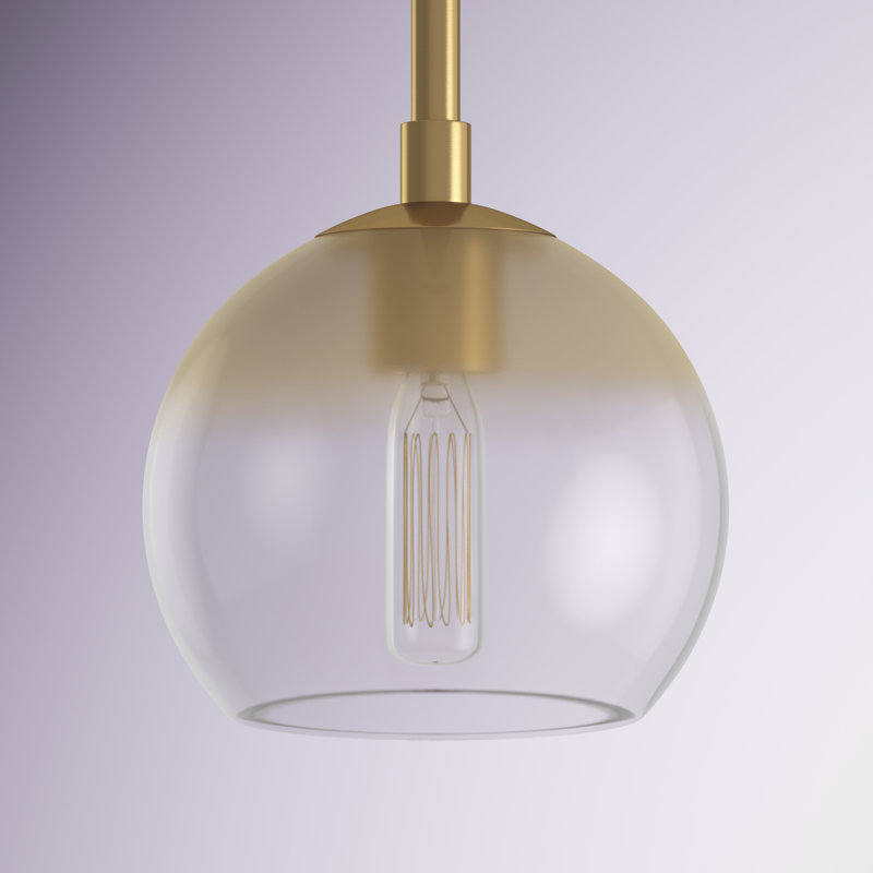 Madilynn 1 - Light Single Pendant, Soft Gold, Ombre, 15'' H x 6.75'' W x 6.75'' D
