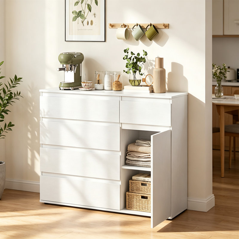 100 cm W Sideboard, White