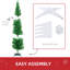 Arbre de Noël artificiel, arbre de Noël mince avec 499 extrémités de branches réalistes et support en plastique-1817161109