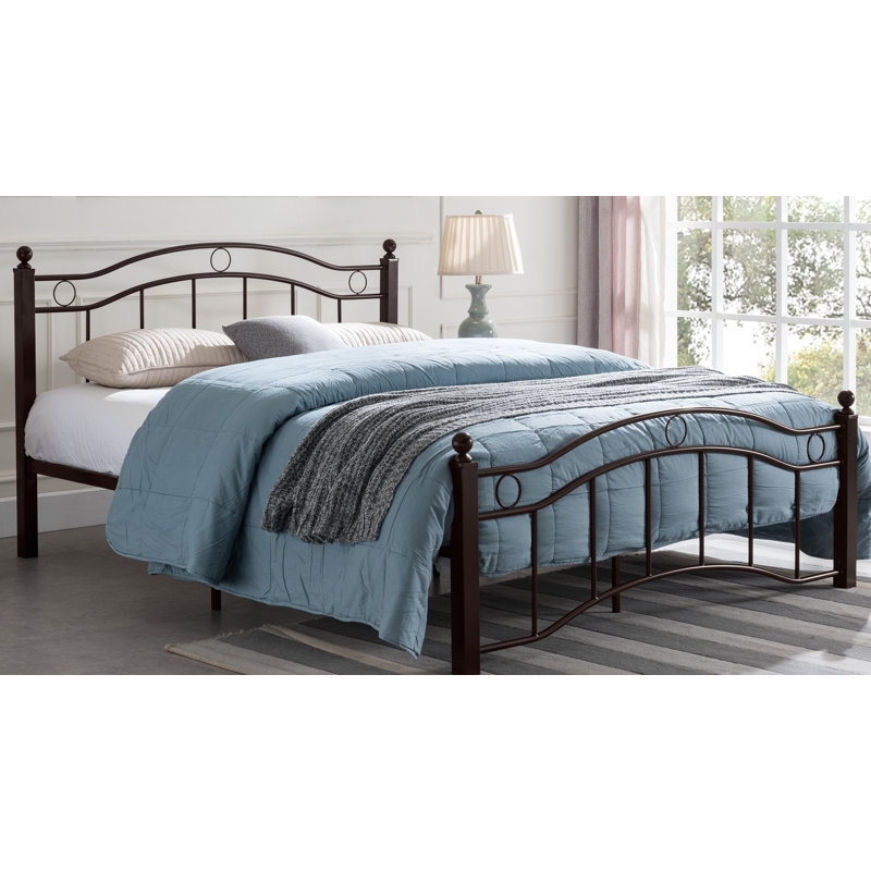 Platform Bed, Queen, Hammered Copper