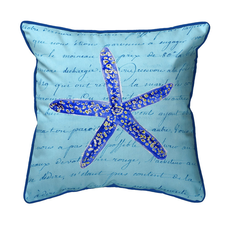 Housse et insert de coussin carré Starfish Starfish Euro, Petit