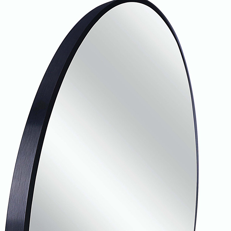 Miroir de salle de bain 36 po, 36 po x 36 po, Noir, noir, noir, noir