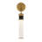  Abel LED Wall Sconce in Matte Black with Warm Brass Accents