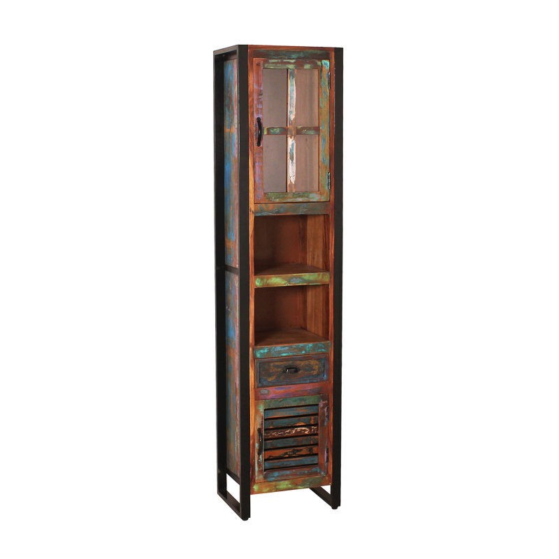 Aleck Solid Wood Linen Cabinet