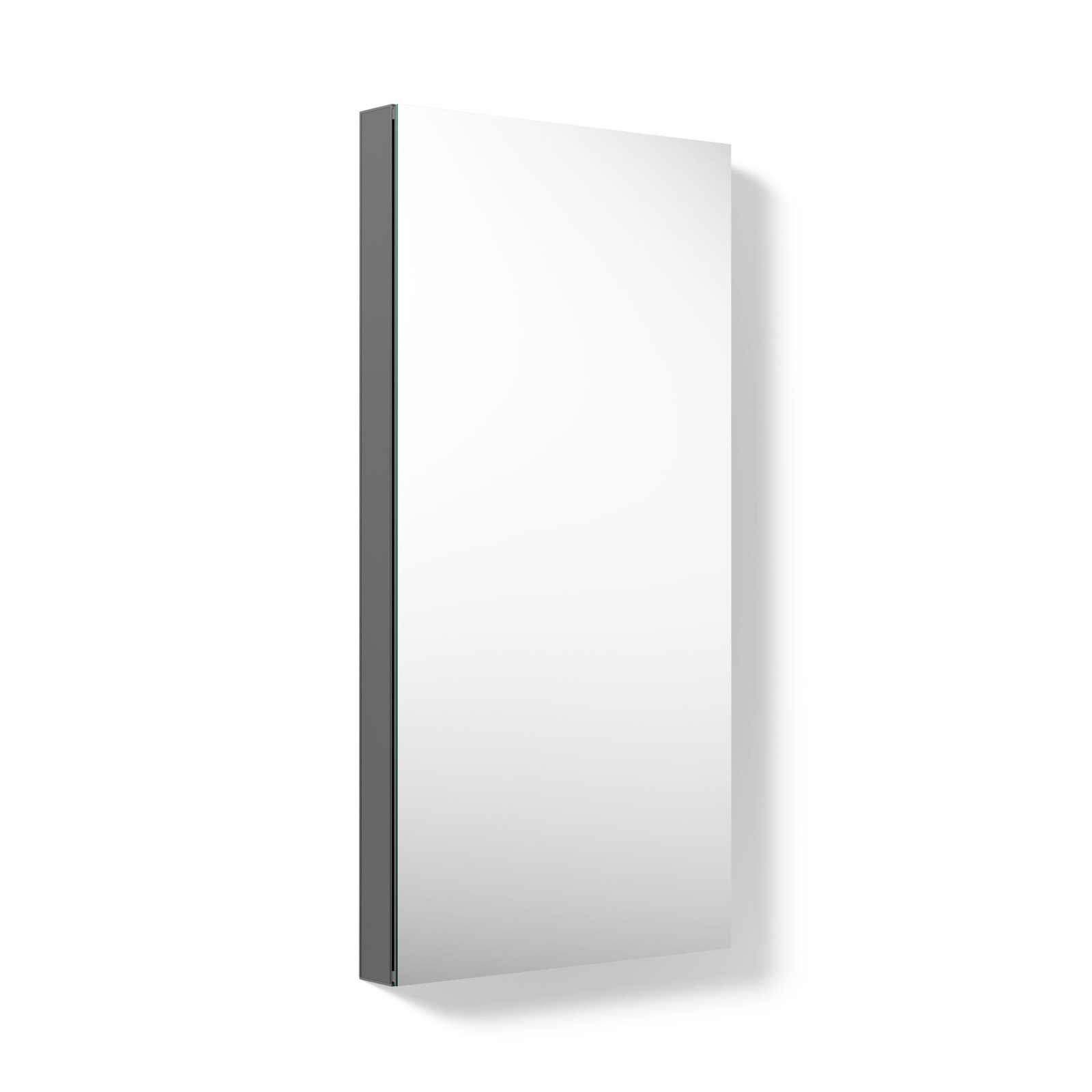 Maxstow Surface Mount Frameless Medicine Cabinet with 4 Fixed Shelves, 40" H x 20" W x 3.5" D