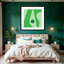 Good Good Art «Shades of Green» par Holly McWorter, art mural moderne abstrait vert pour salon, chambre à coucher, bureau
