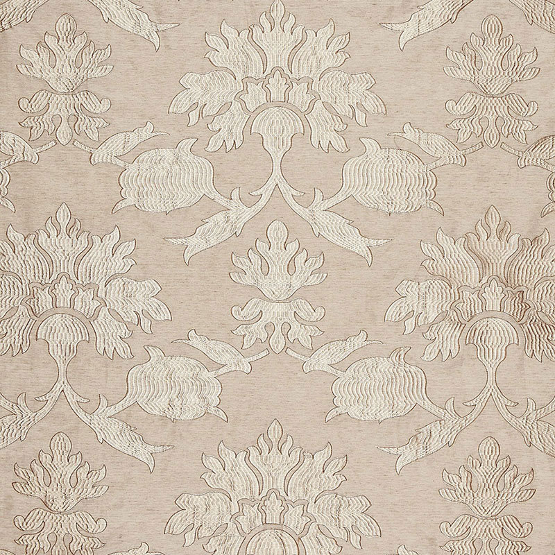 Tissu de broderie roussillon, Grège