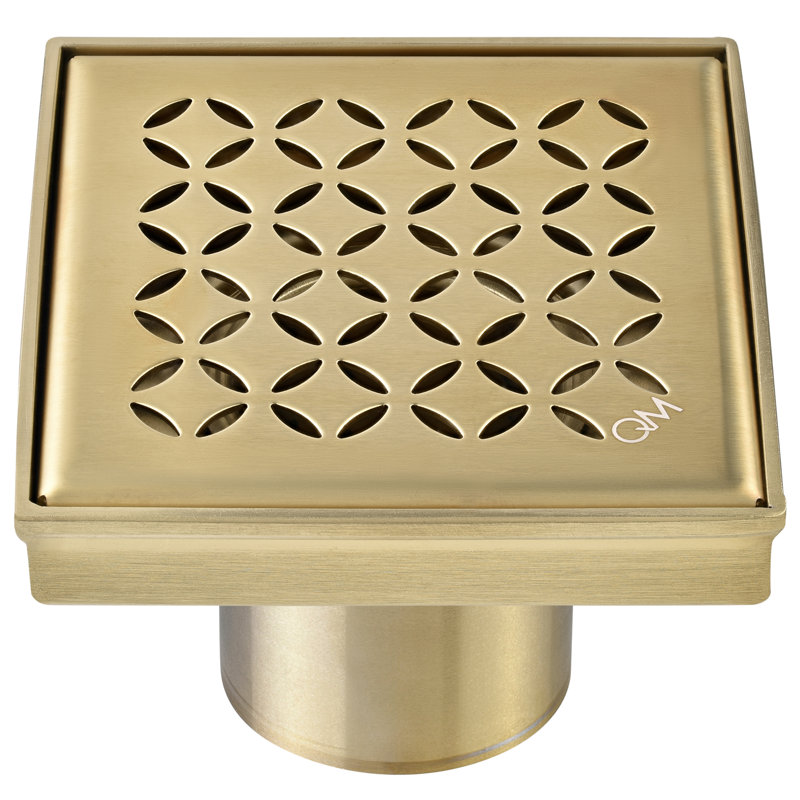 4'' W Grid, Satin Gold
